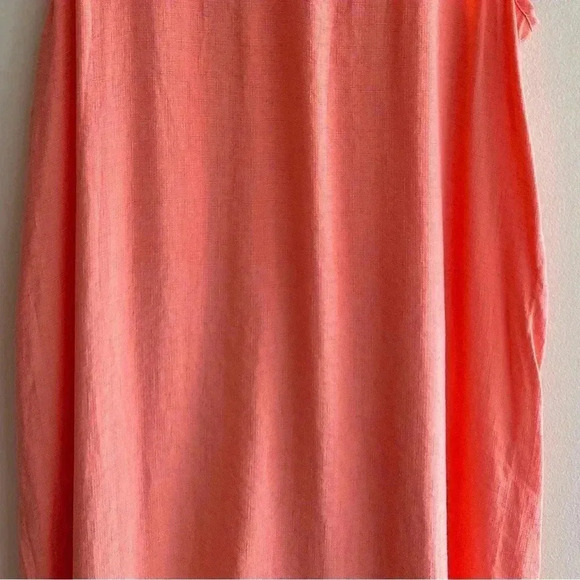 ALYA Shift Dress with Braided Fabric Neckline, Peach Mini Dress, Size XS - Picture 13 of 15